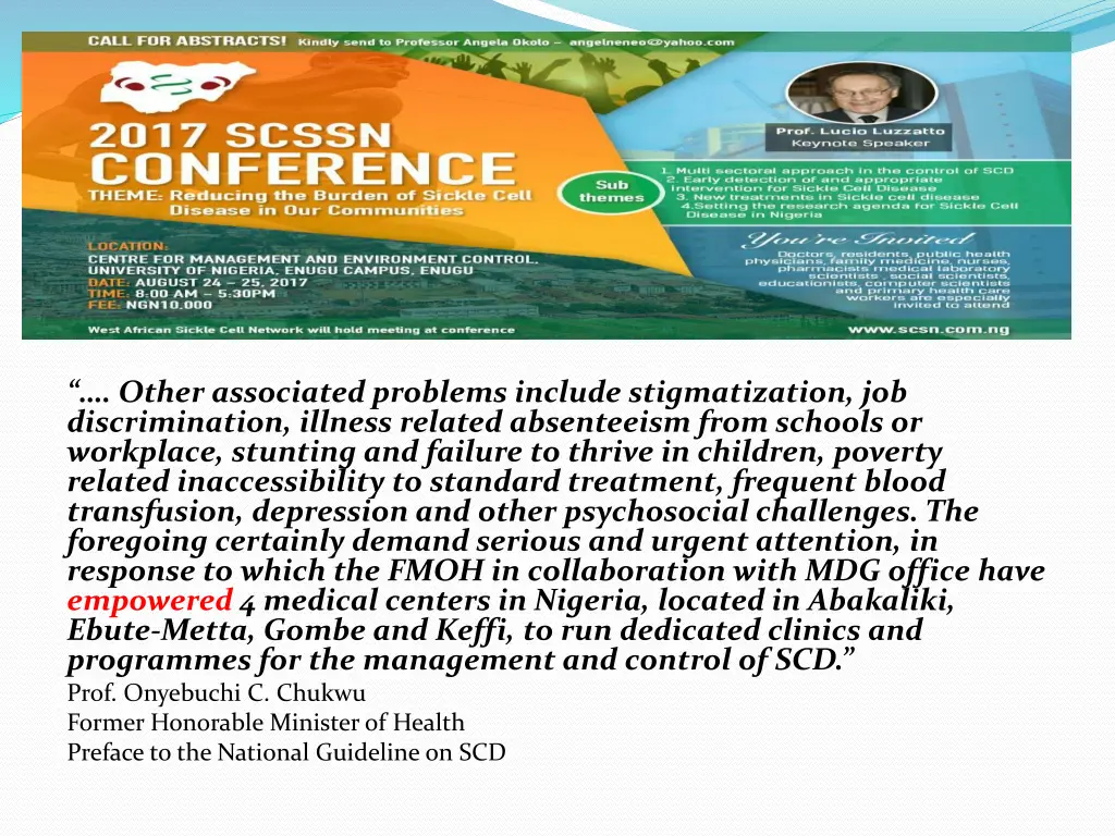 other associated problems include stigmatization