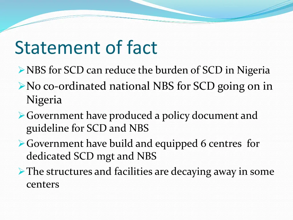 statement of fact