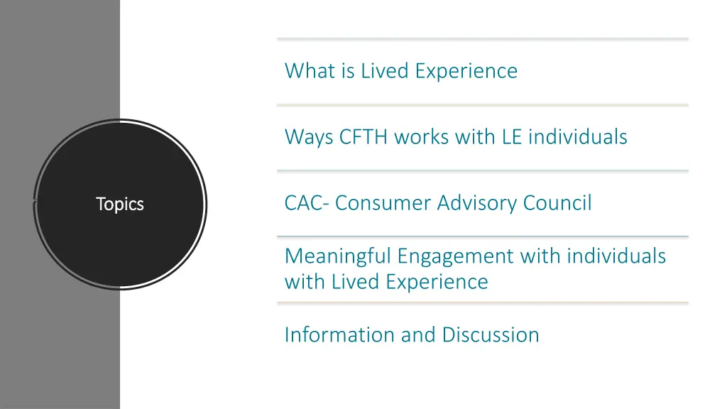 what is lived experience