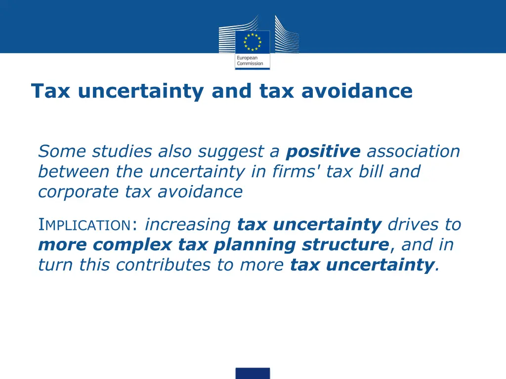 tax uncertainty and tax avoidance
