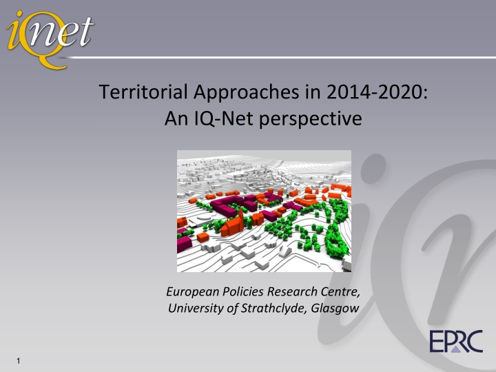 territorial approaches in 2014 2020