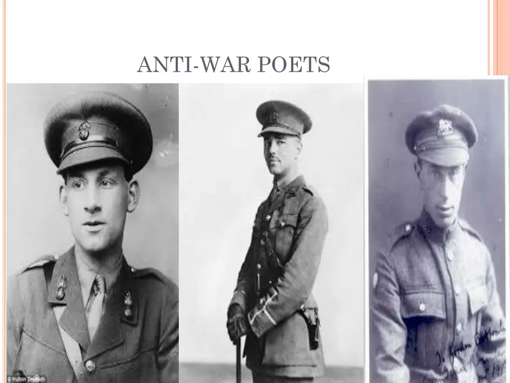 anti war poets
