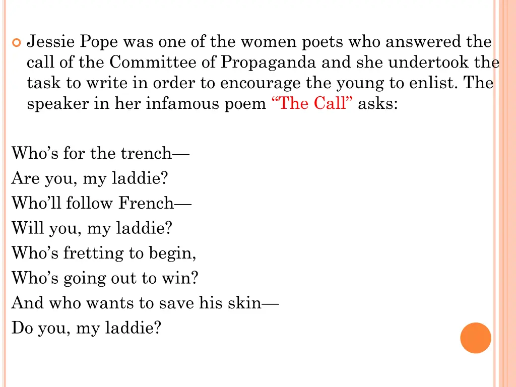jessie pope was one of the women poets