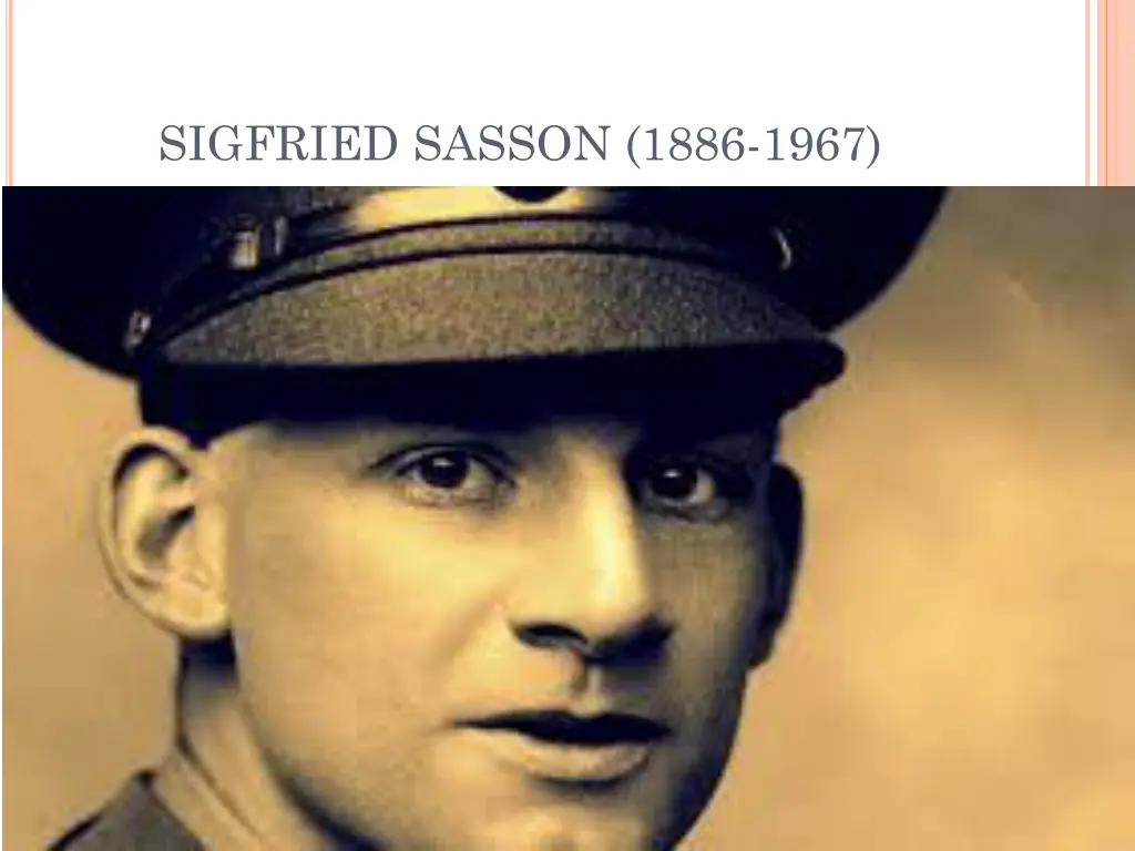 sigfried sasson 1886 1967