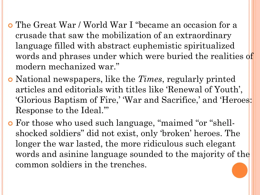 the great war world war i became an occasion