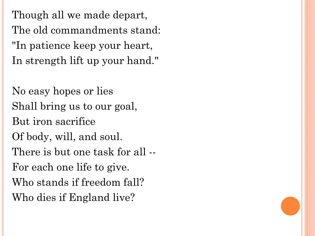 though all we made depart the old commandments