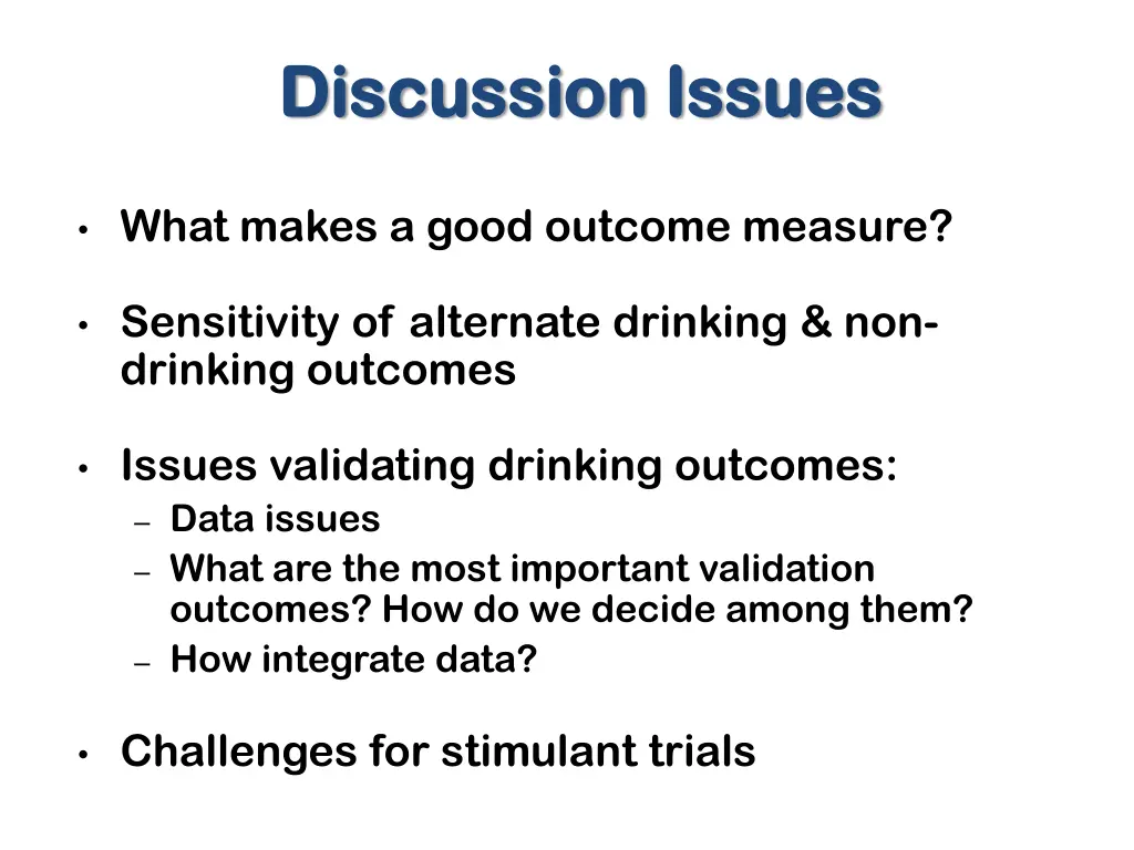 discussion issues discussion issues