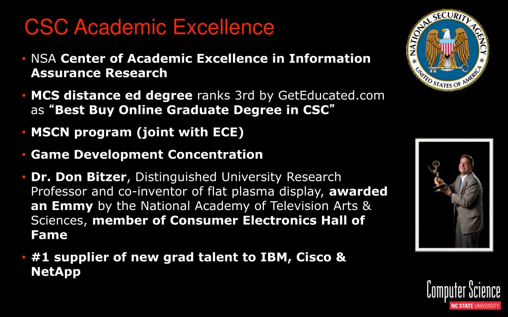 csc academic excellence