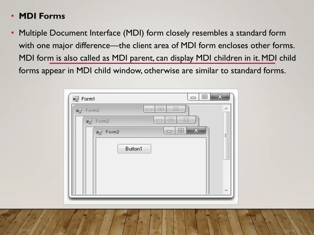 mdi forms