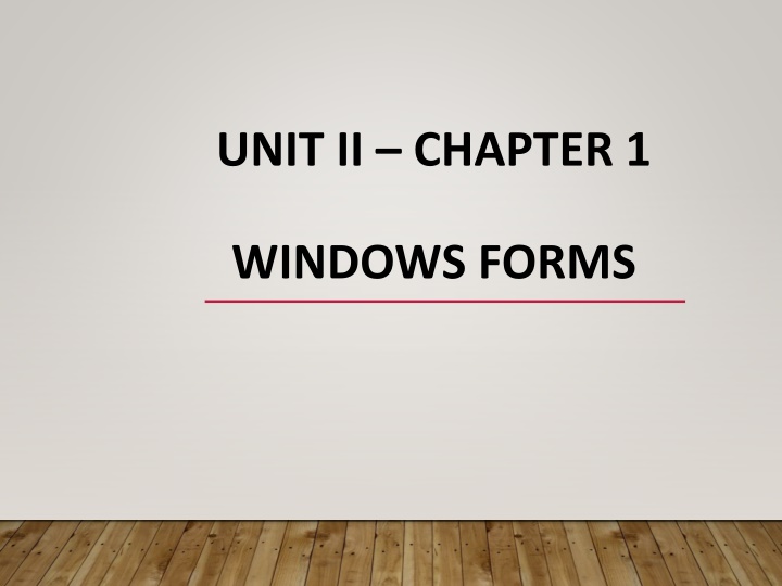 unit ii chapter 1
