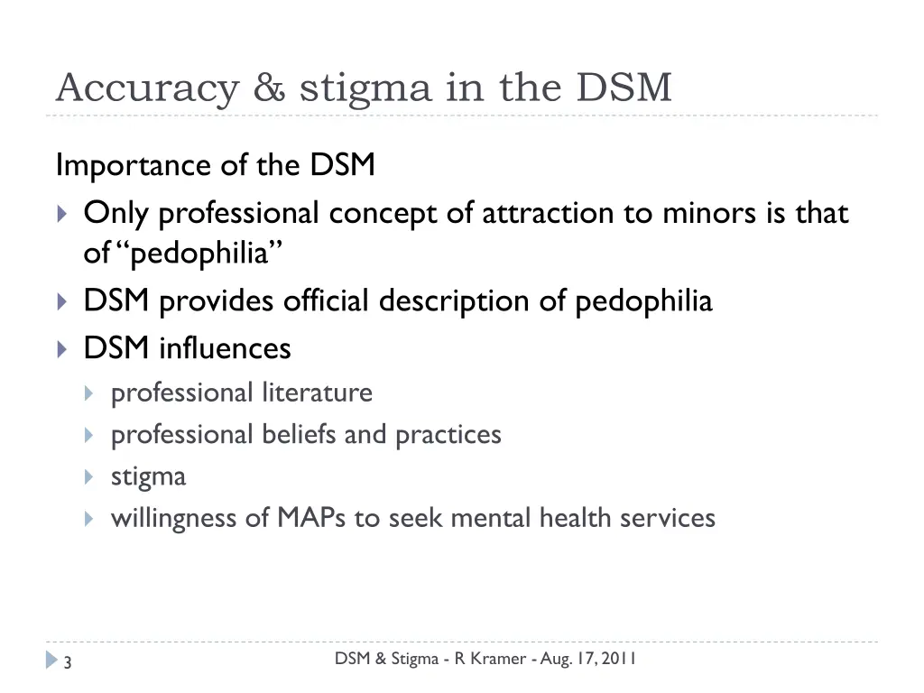 accuracy stigma in the dsm