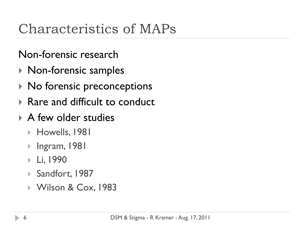 characteristics of maps