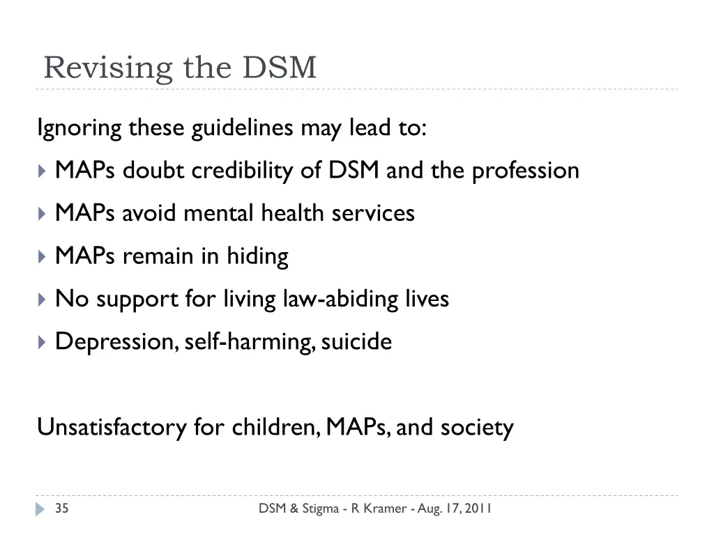 revising the dsm 3