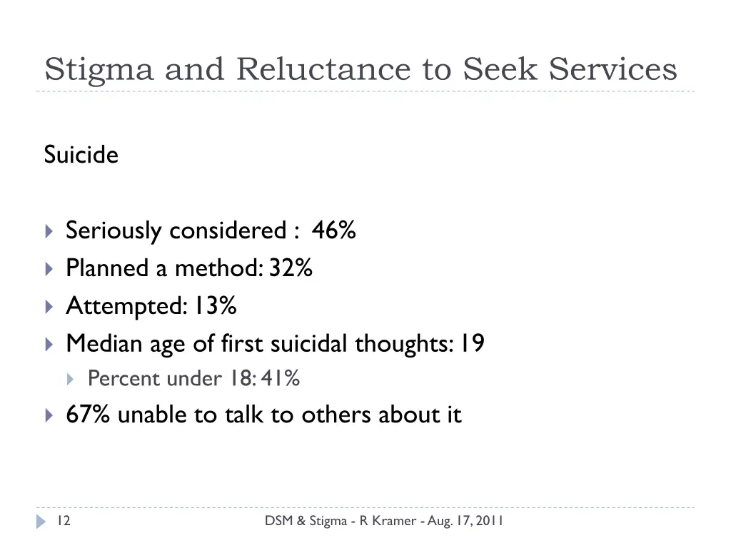 stigma and reluctance to seek services 4