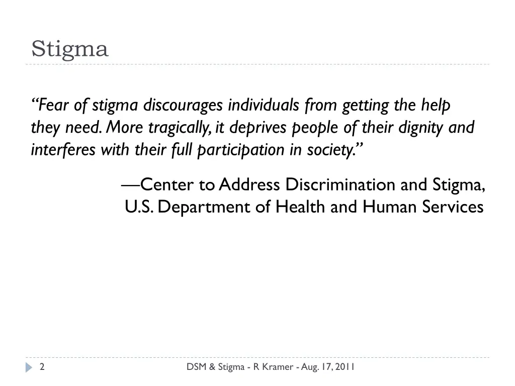 stigma