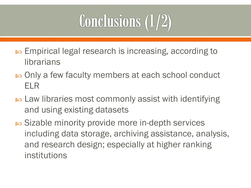conclusions 1 2