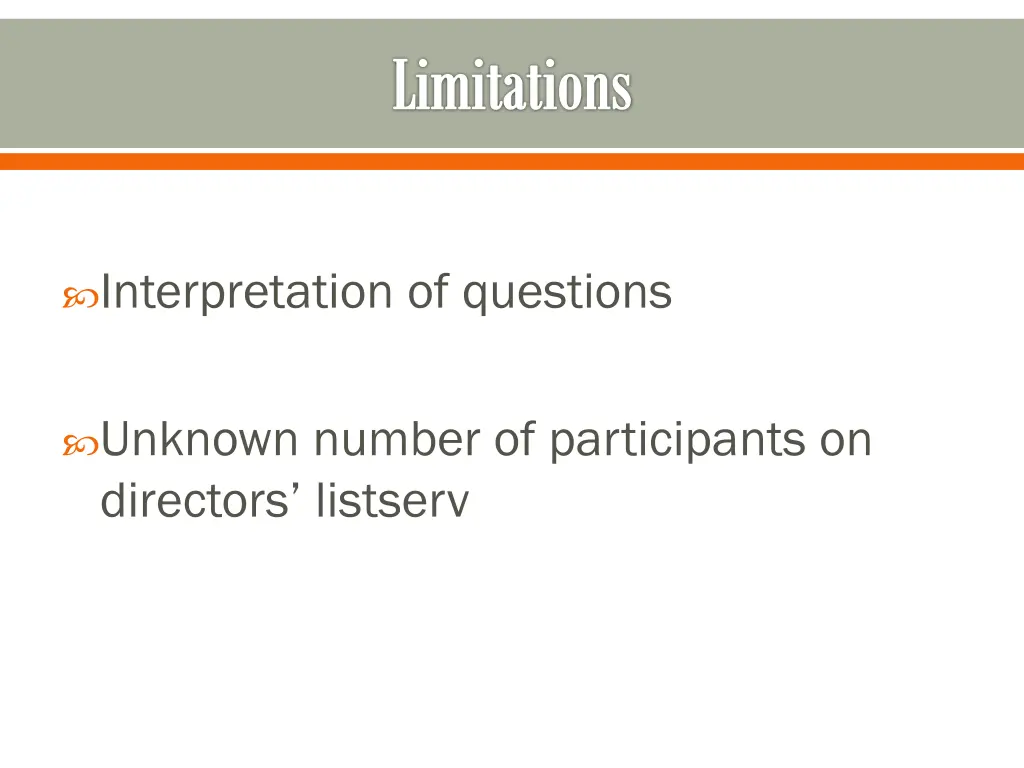 limitations