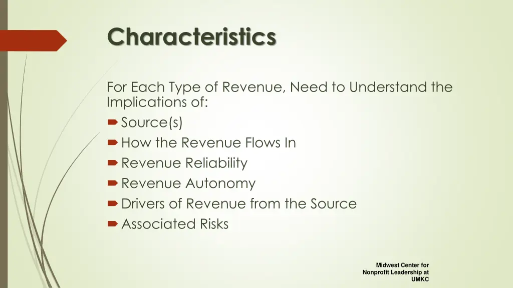 characteristics