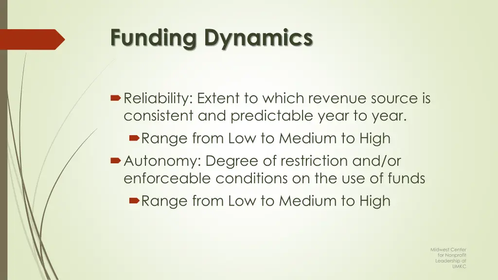 funding dynamics