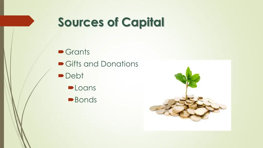 sources of capital