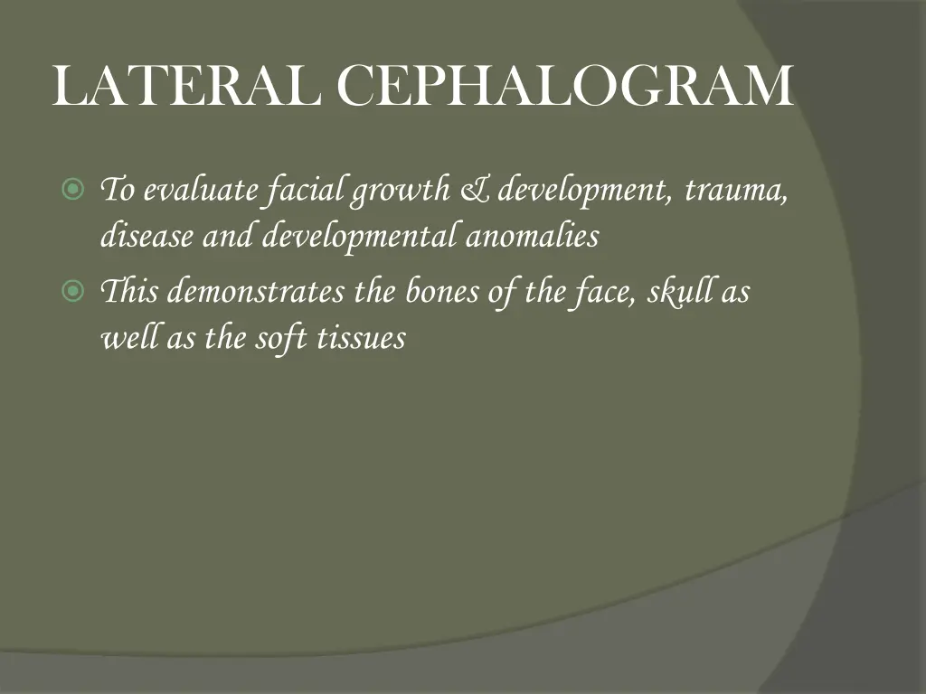 lateral cephalogram