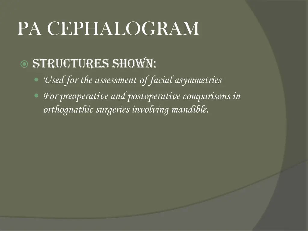 pa cephalogram