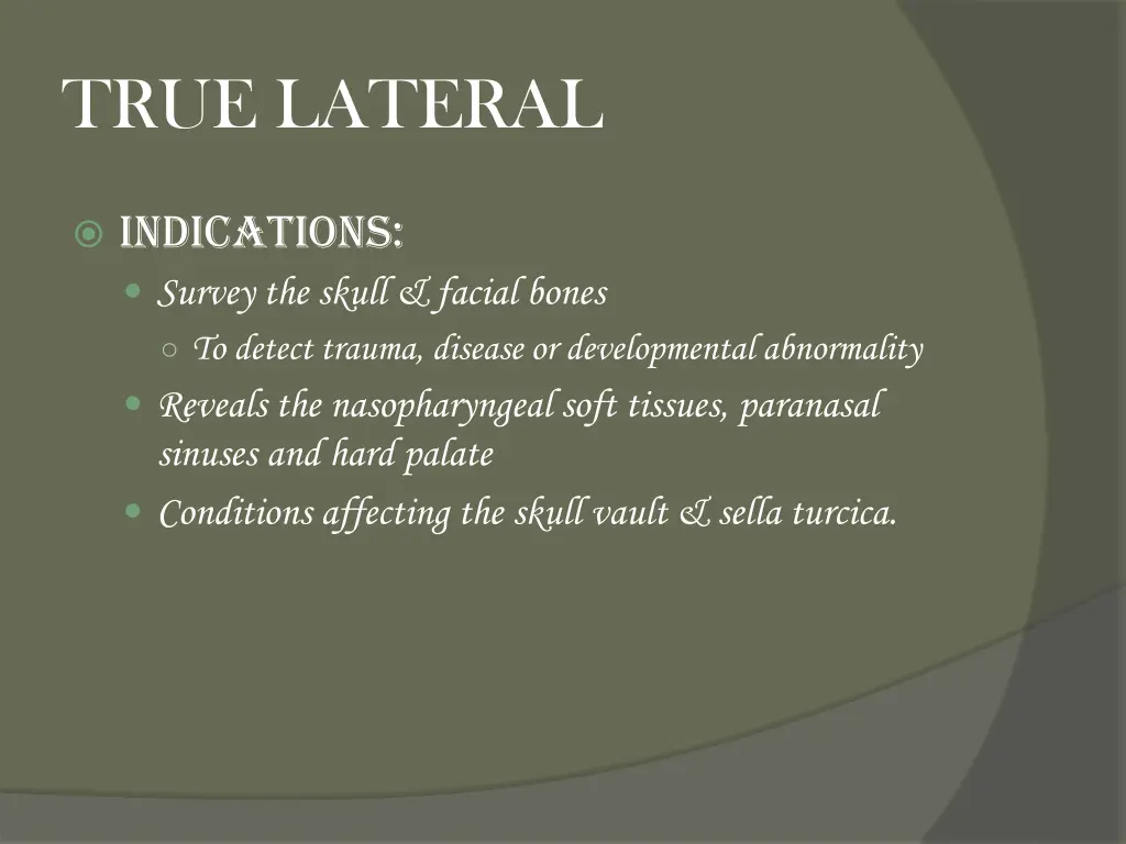 true lateral