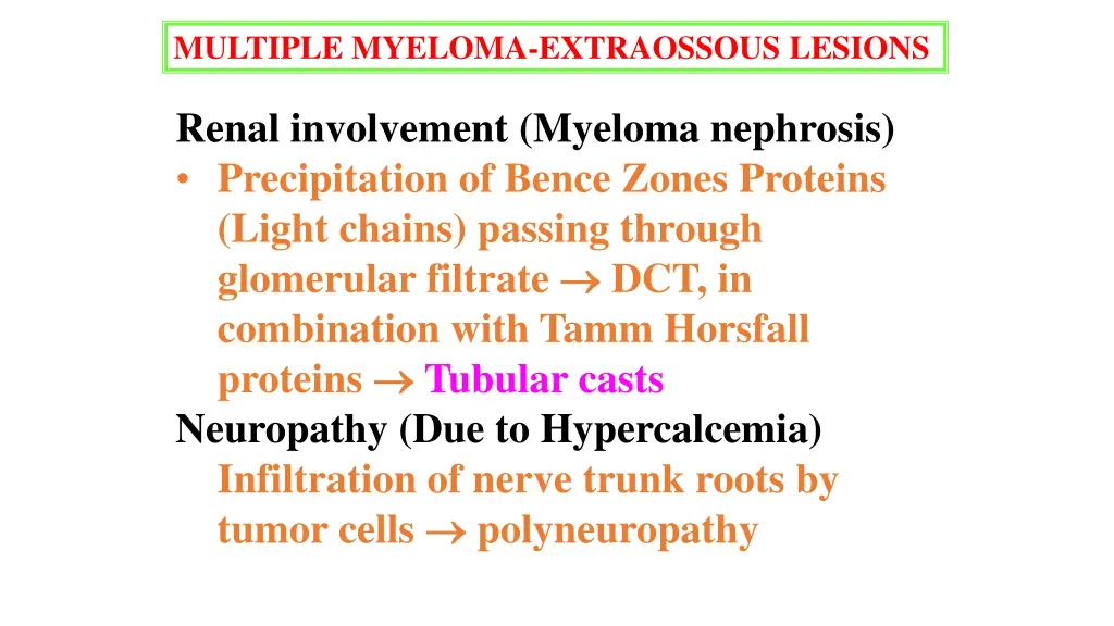 multiple myeloma extraossous lesions