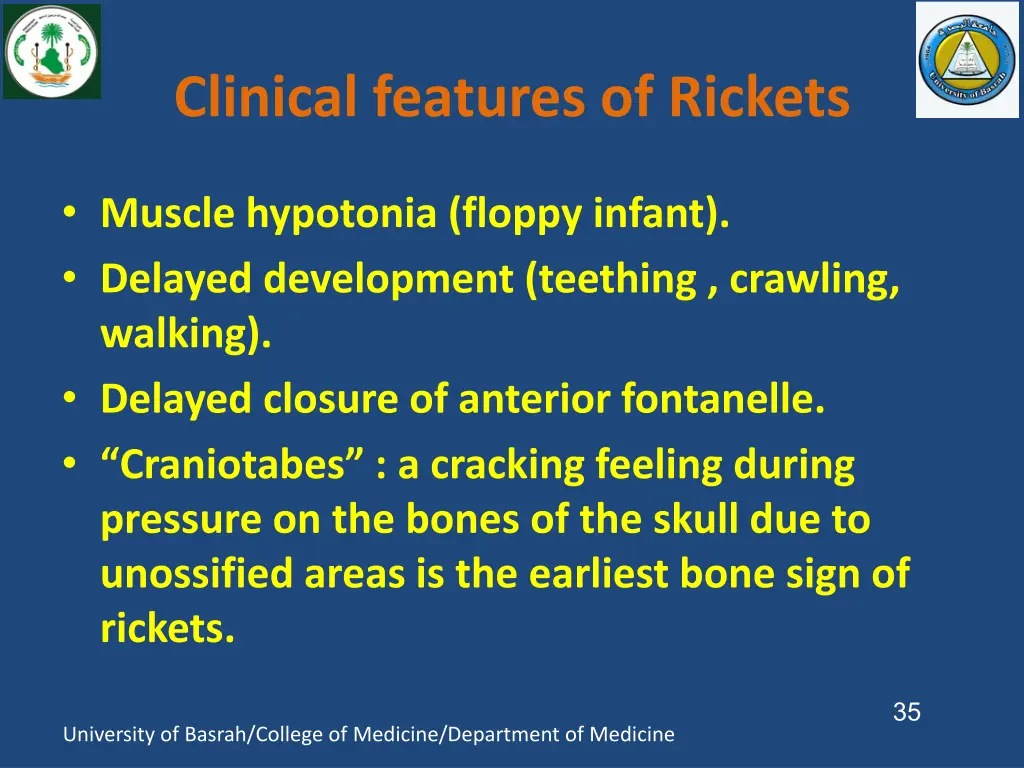 clinical features of rickets