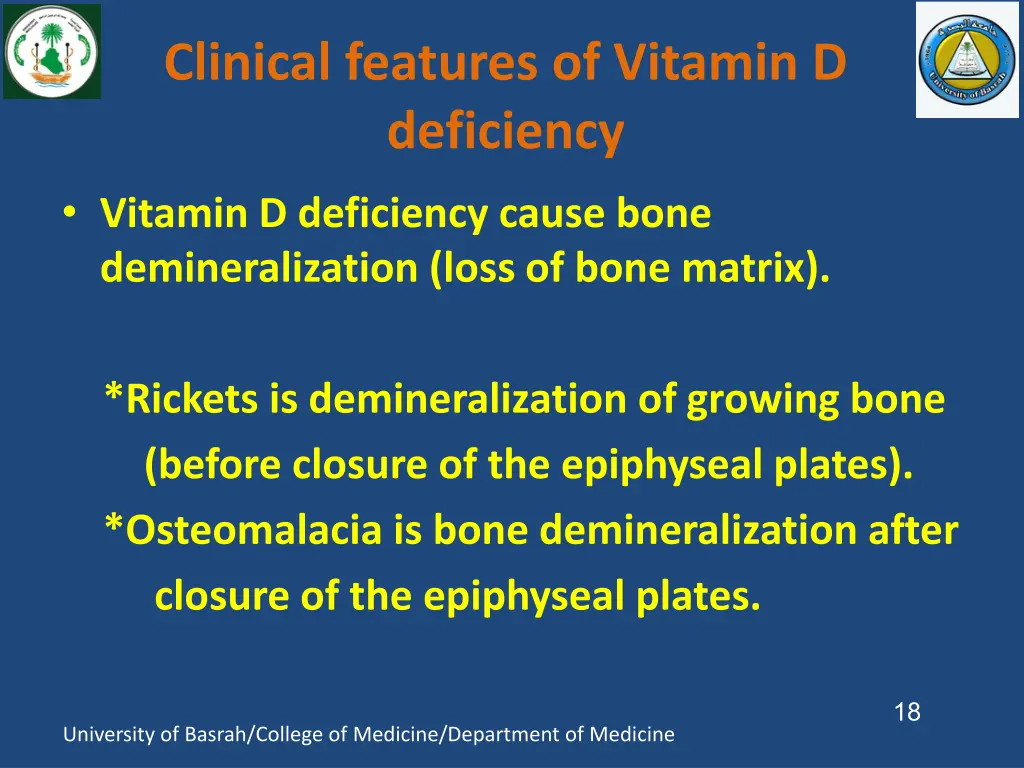 clinical features of vitamin d deficiency