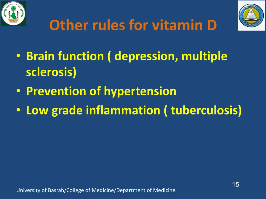 other rules for vitamin d 1