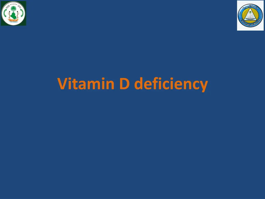 vitamin d deficiency