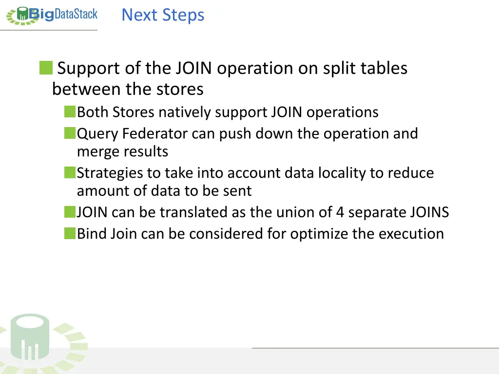 next steps
