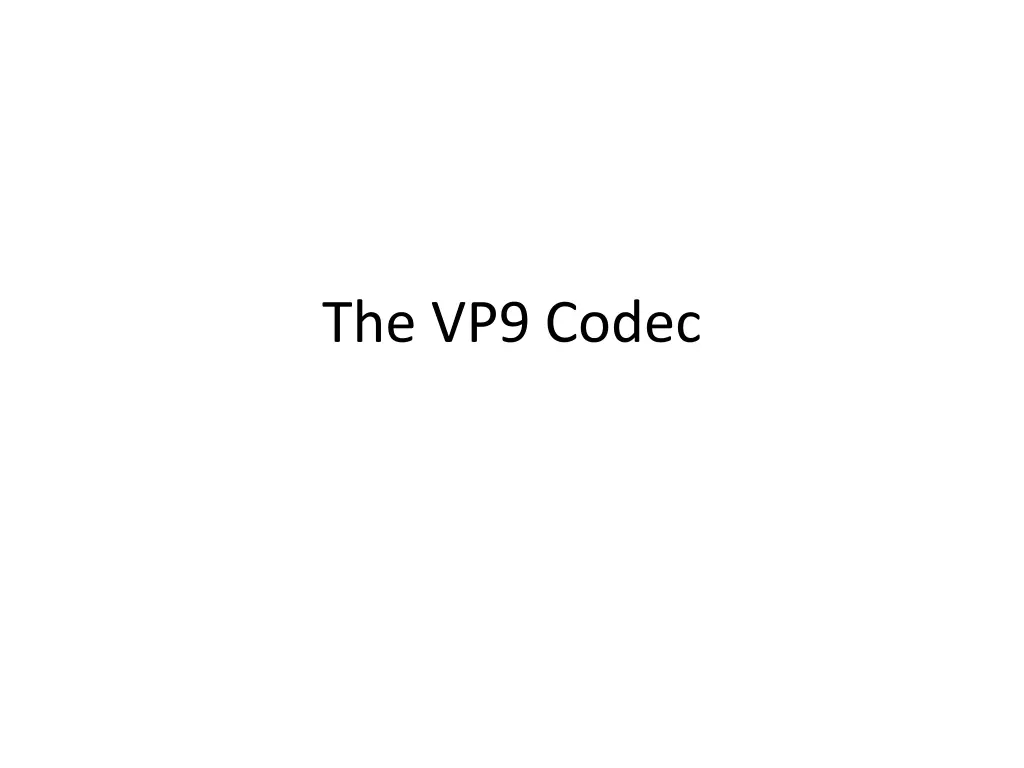the vp9 codec