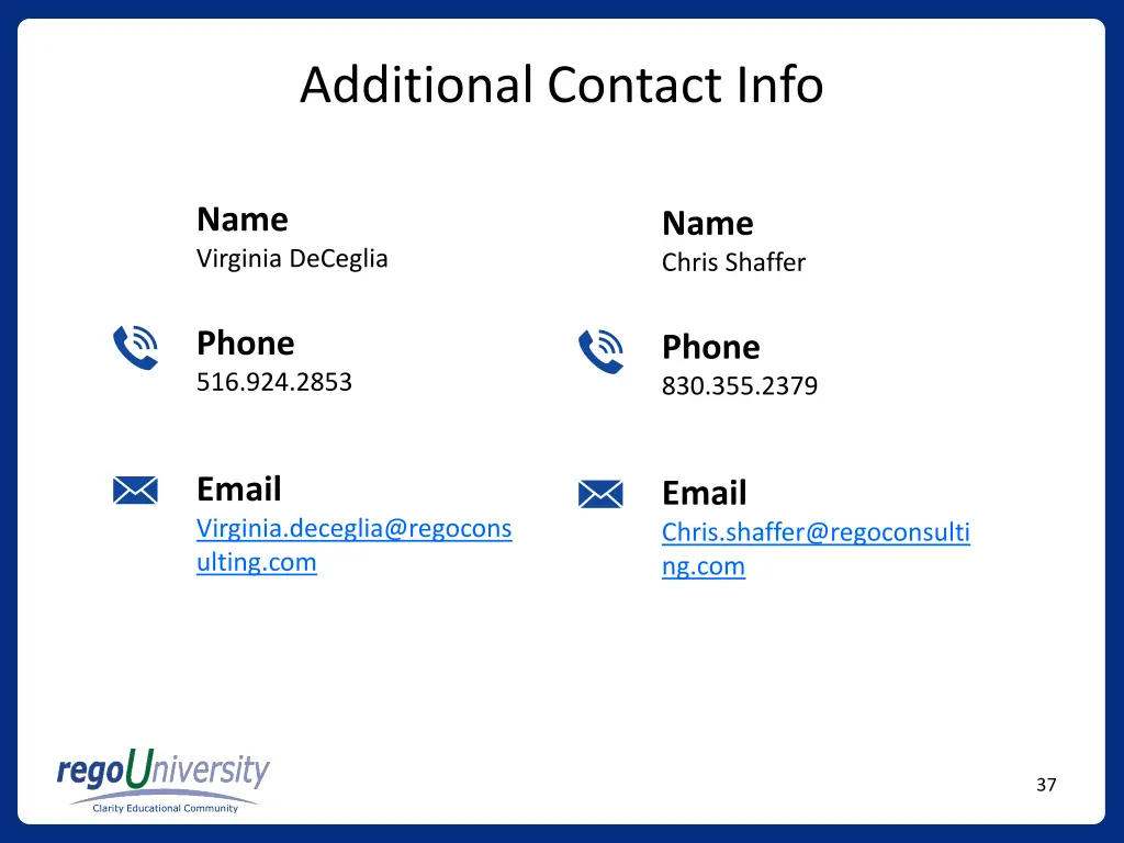 additional contact info
