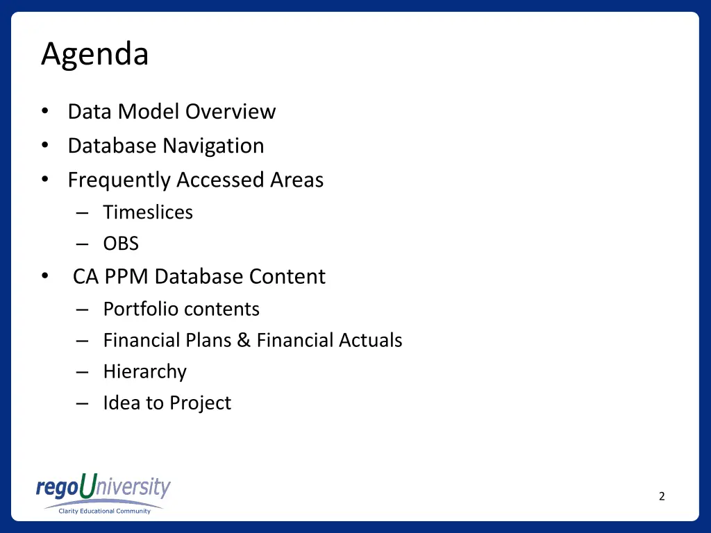 agenda