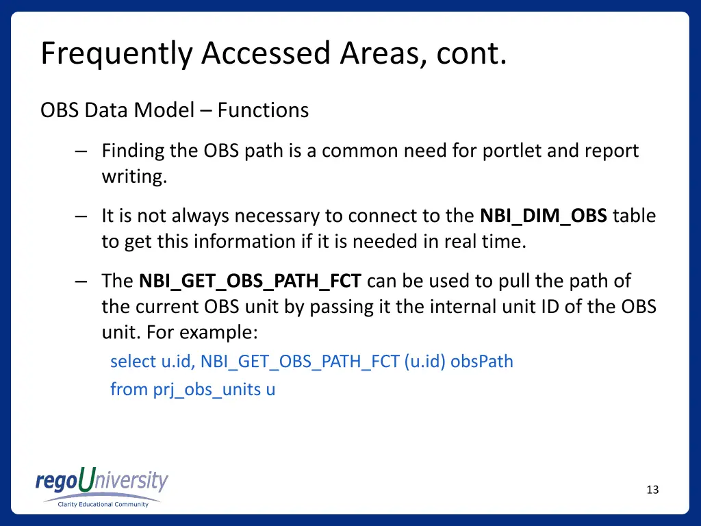 frequently accessed areas cont 4