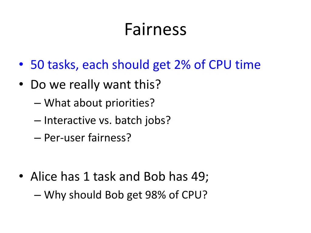 fairness