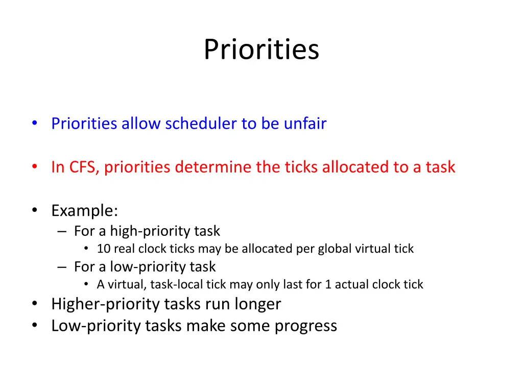 priorities 1