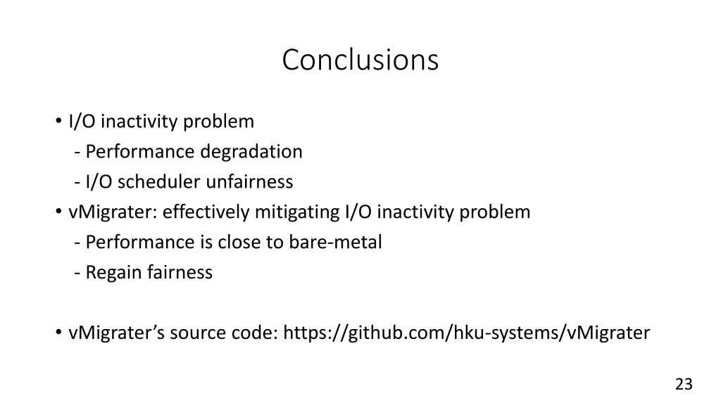 conclusions