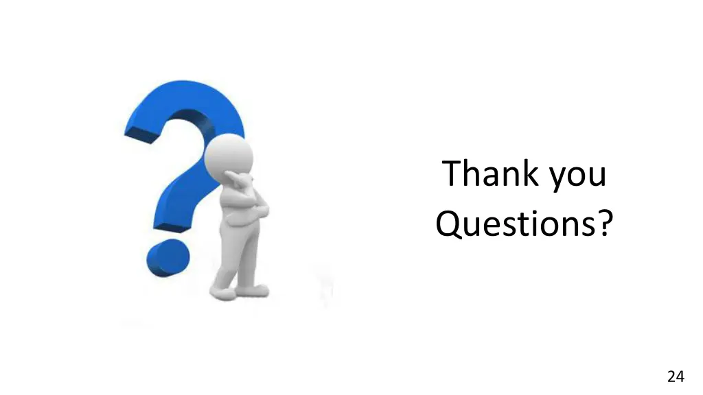 thank you questions