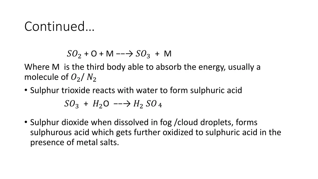 continued 1