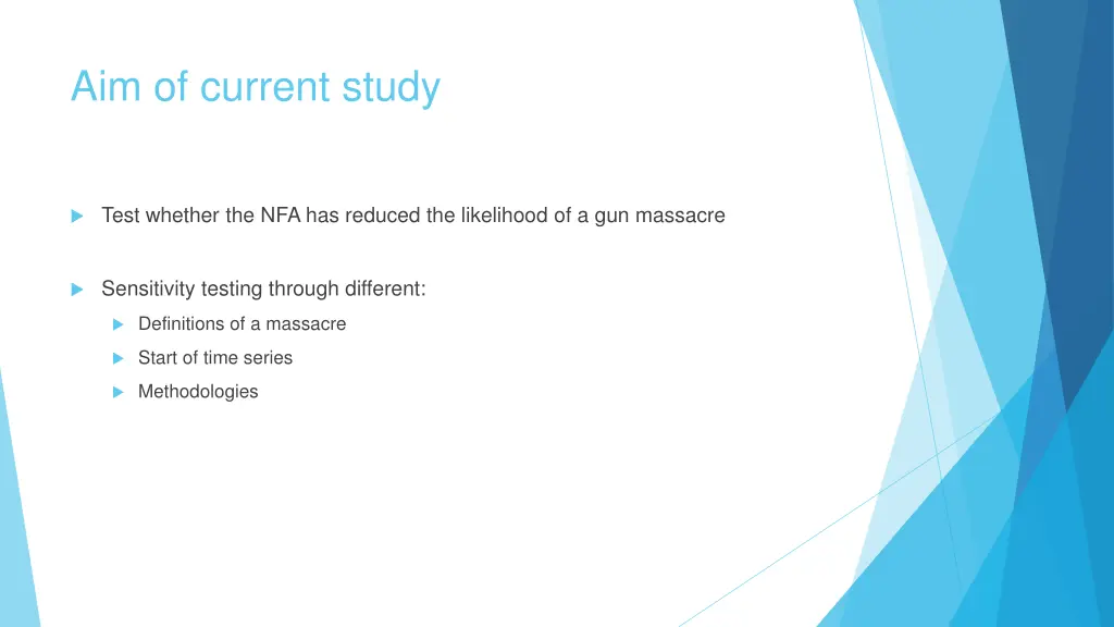 aim of current study