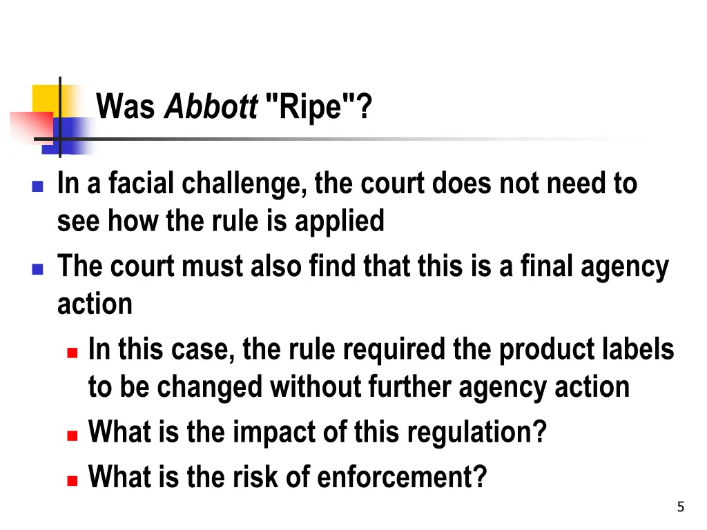 was abbott ripe