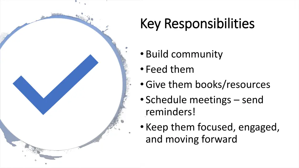 key responsibilities key responsibilities