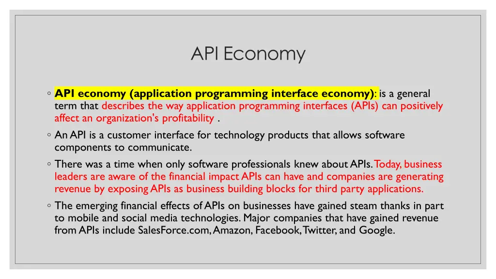 api economy