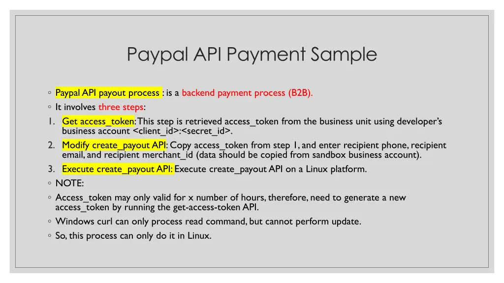 paypal api payment sample