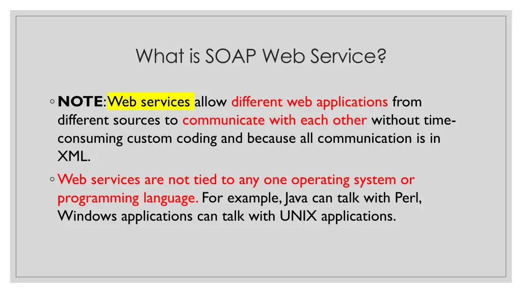 what is soap web service 1