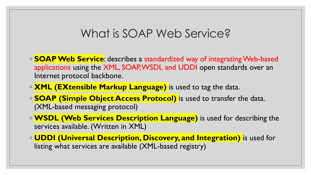 what is soap web service