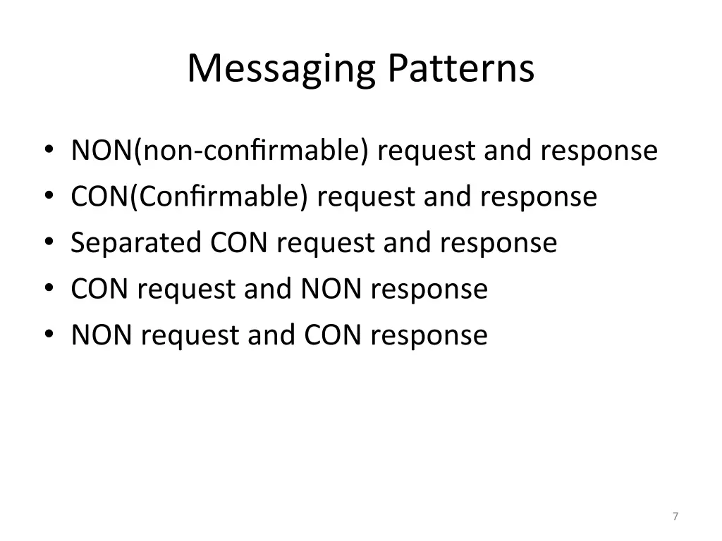messaging patterns